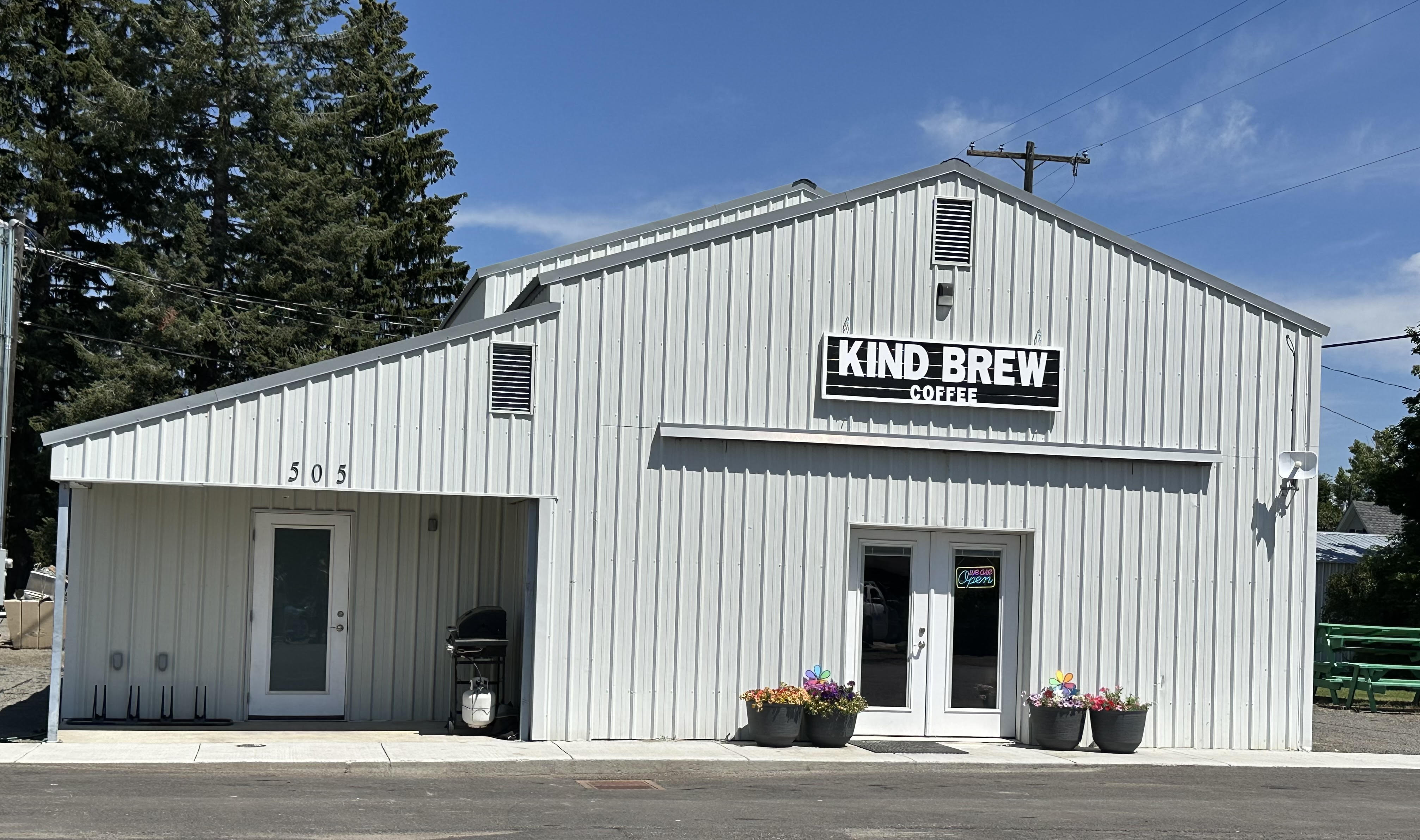 Kind Brew Coffee is located on Fifth Avenue in downtown Nezperce. Kind Brew Coffee is located on Fifth Avenue in downtown Nezperce.