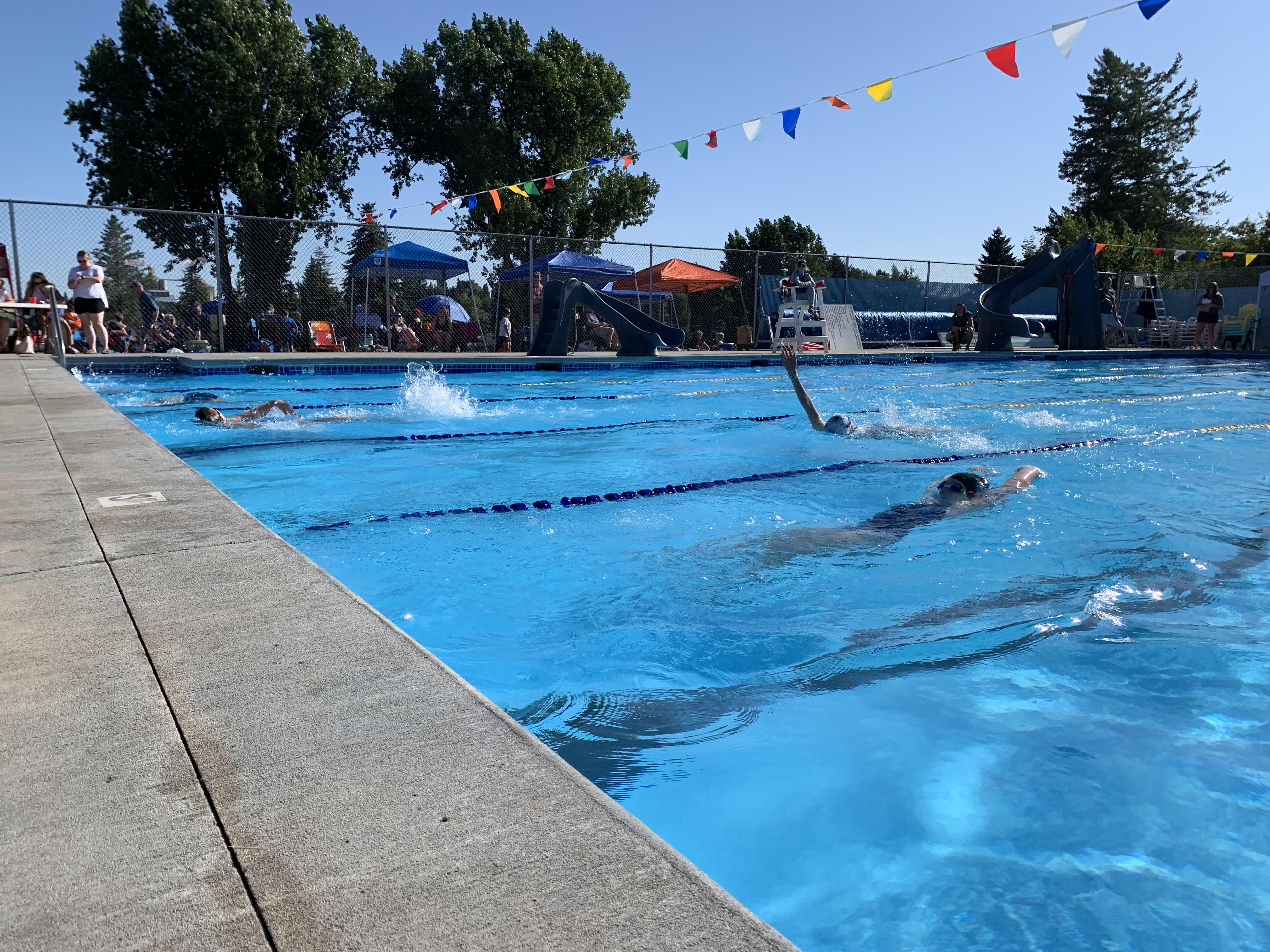 Nezperce hosted a swim meet in summer of 2025. 