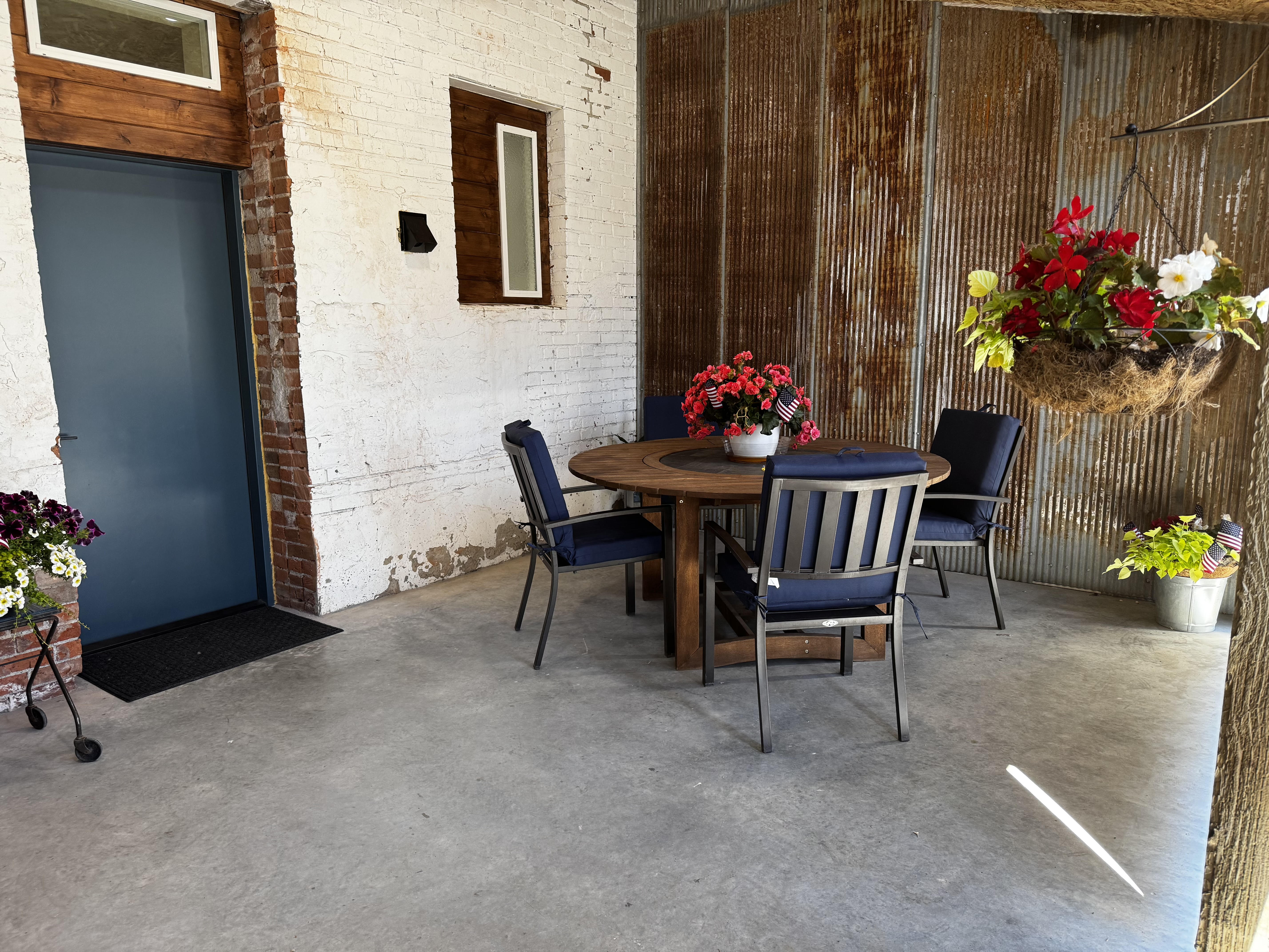 The outdoor patio at Zanin's Airbnb is stunning. The outdoor patio at Zanin's Airbnb is stunning.